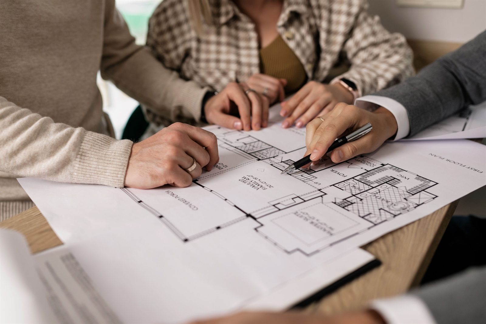 Vorbereitung von Immobilienunterlagen und Grundrissen